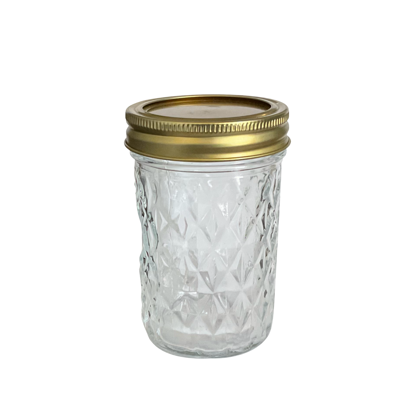 8 oz (240 ml) Mason Jar with Gold Lid