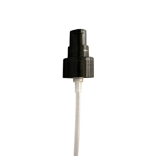 Black Smooth Skirt 24-410 Treatment Pump with 229mm Dip Tube