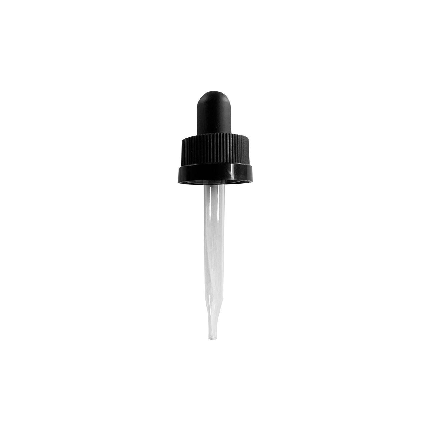 (1/2 oz) Black CRC 18-400 Dropper with 65mm Glass Pipette
