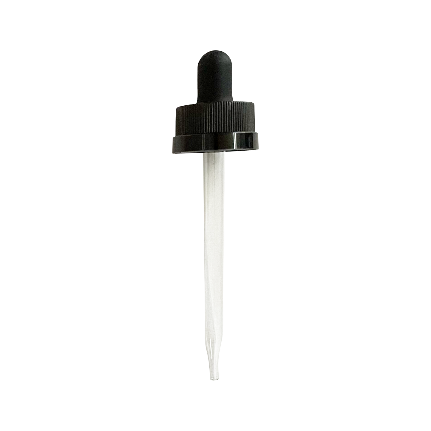 (1 oz) Black CRC 20-400 Dropper with 76mm Glass Pipette