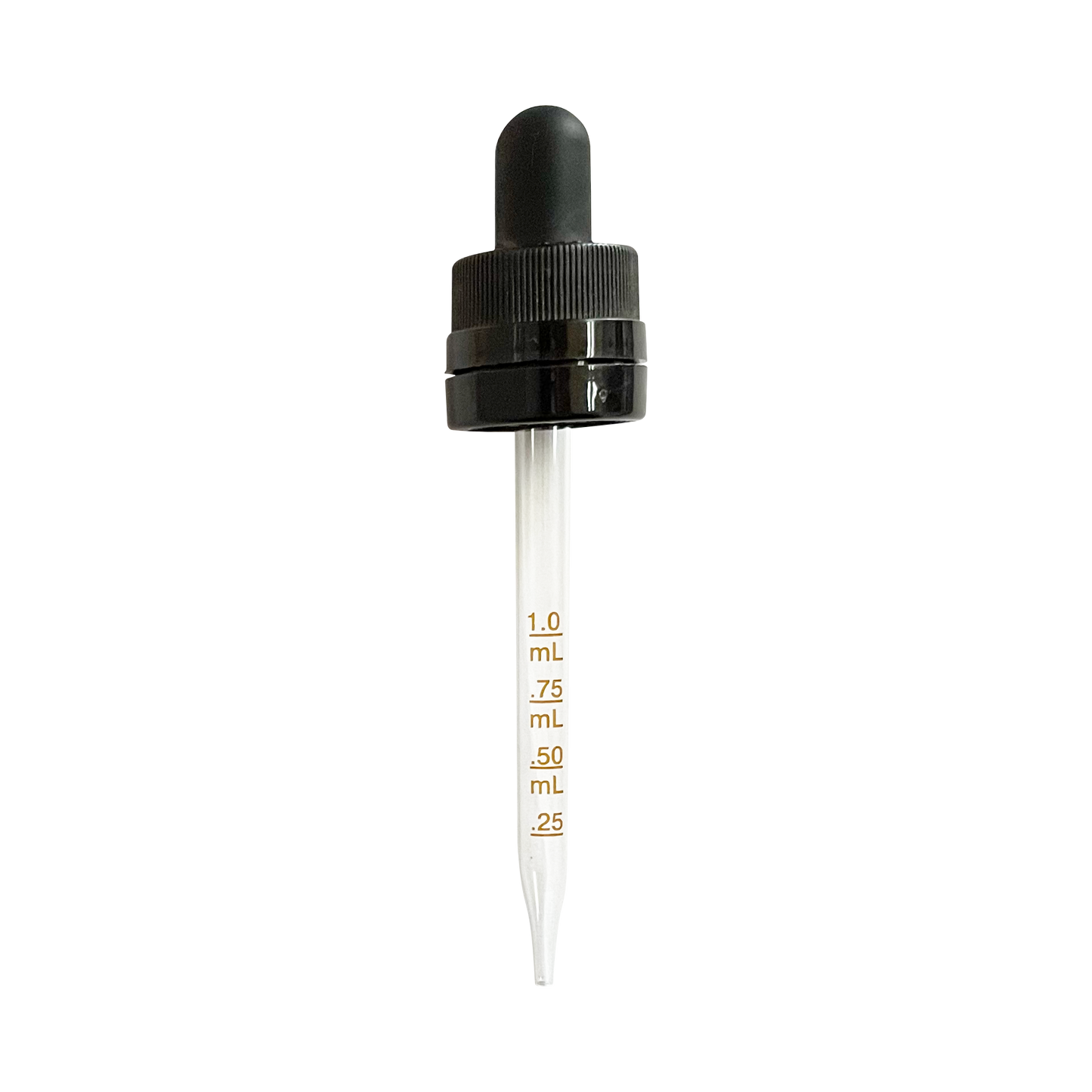 (60 ml) Black CRC/TE 18 DIN (18-410) Dropper with 94mm Graduated Glass Pipette