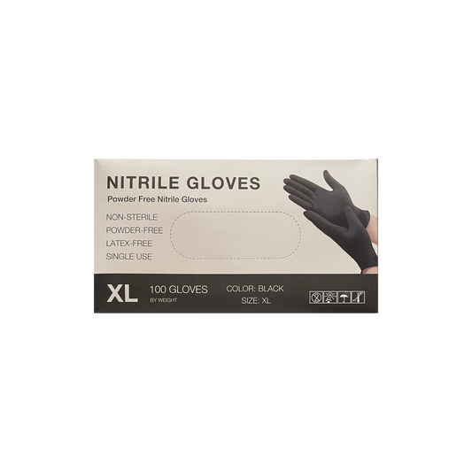 Extra Large Black Nitrile Gloves