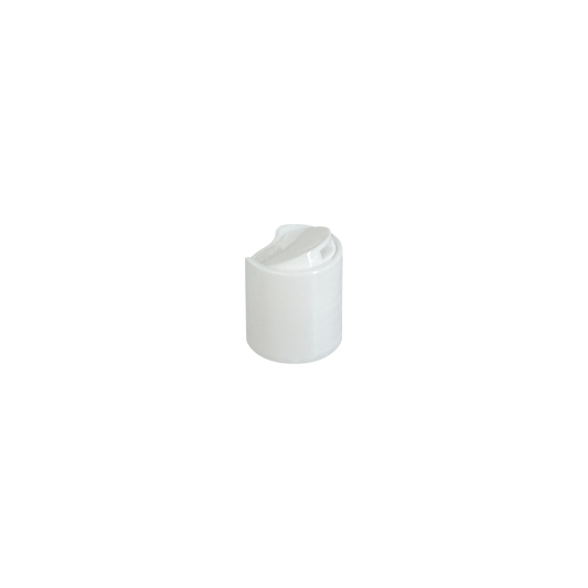 White PP 20-410 Smooth Skirt Disc Dispensing Cap