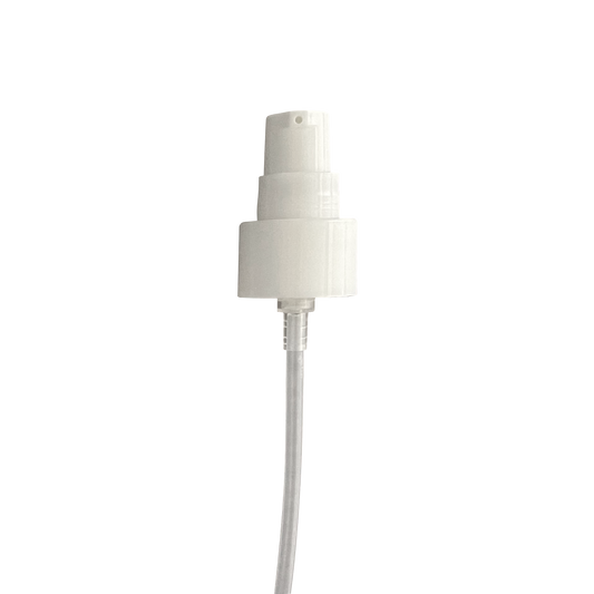 White Smooth Skirt 24-410 Treatment Pump with 178mm Dip Tube