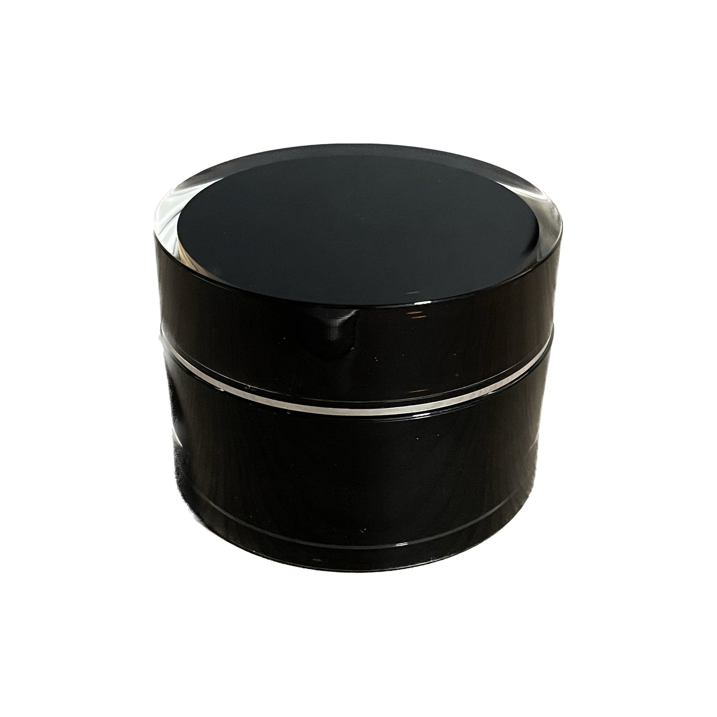 Black Acrylic Double Wall Jar with Lid