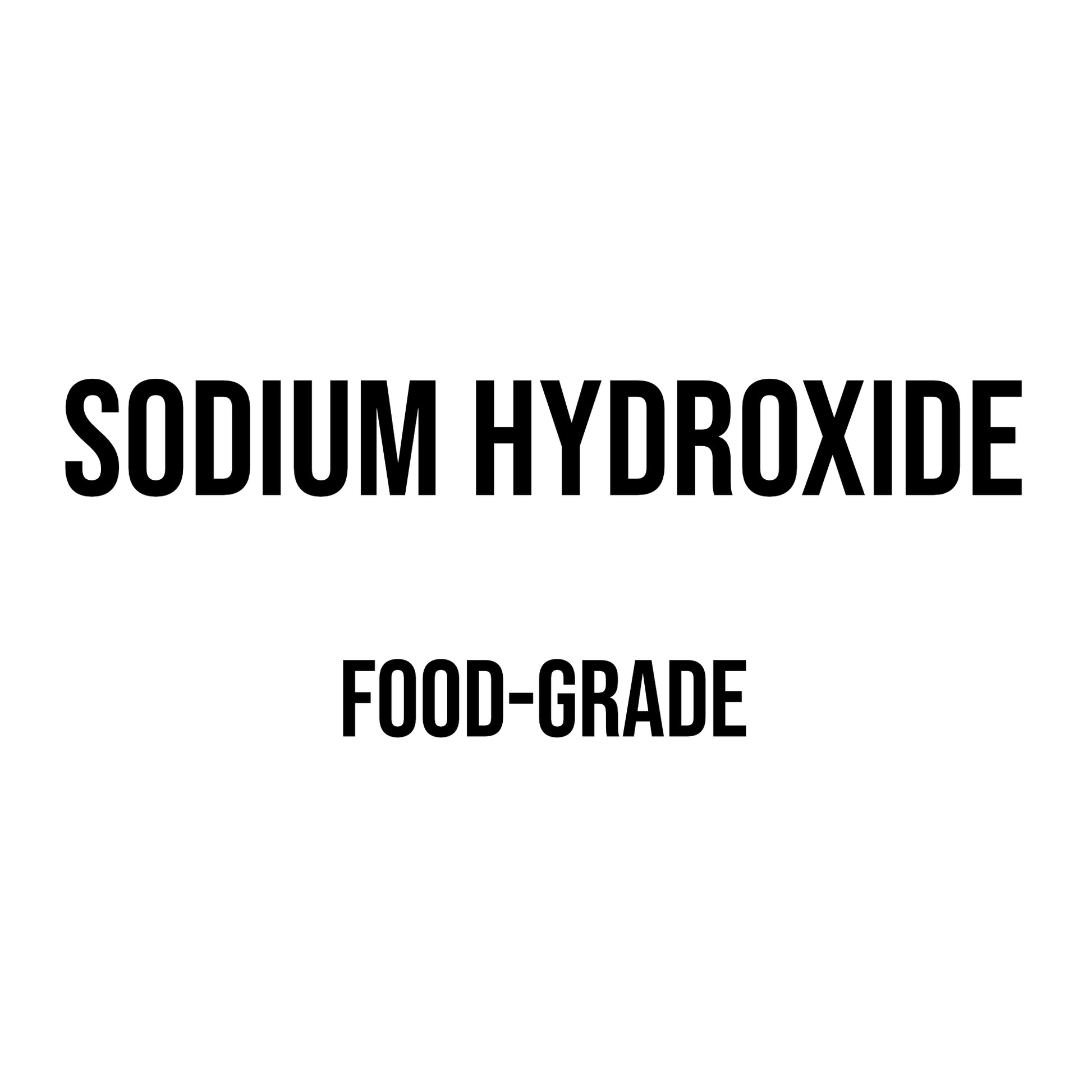 Sodium Hydroxide Lye - Food Grade - USP - 1 x 5 oz. Bottle