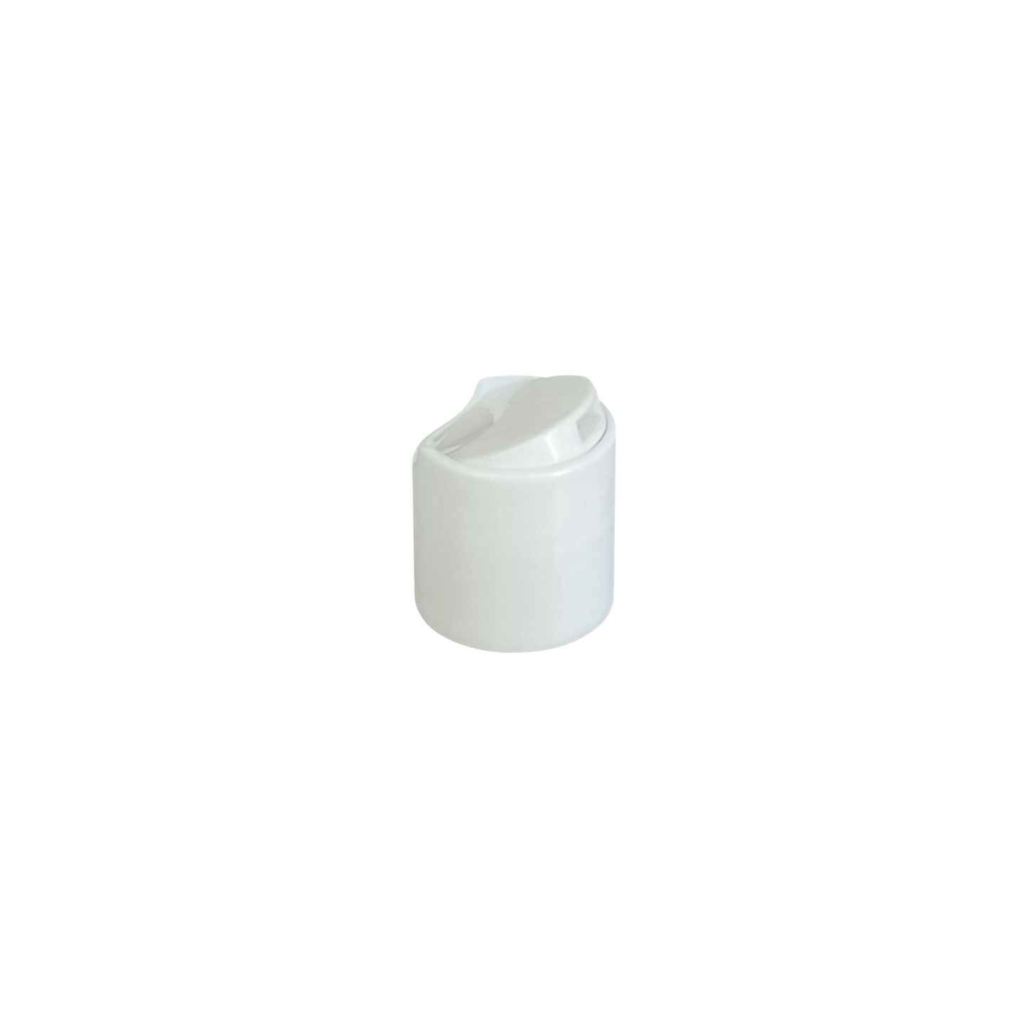 White PP 24-410 Smooth Skirt Disc Dispensing Cap